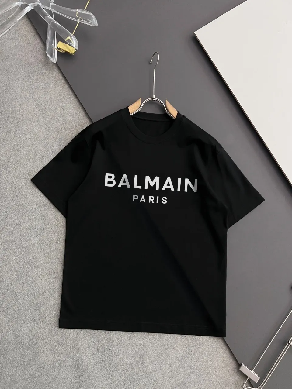 ) BALM*] Gram pure cotton double yarn loose handsome boy T-shirt) Hot Sale In Stock spring and summer short-sleeved, simple basic wardrobe artifact, casual Versatile must-have) first-class workmanship and routing texture, two colors recommended: White, Black,) loose version S-2XL)